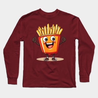 Cute French Fries T-Shirt  characters Long Sleeve T-Shirt